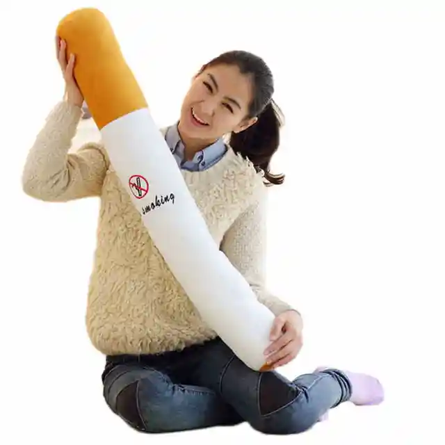 One Piece Smoking Cylindrical Sleeping Cigarette Soft PP Cotton Stuffed Pillow Boyfriend