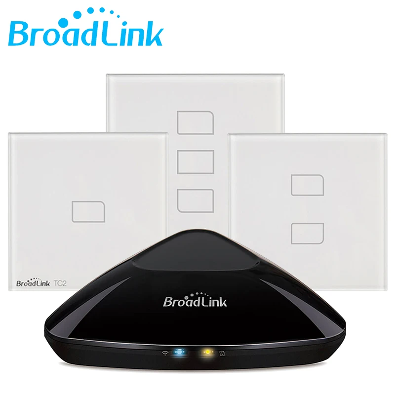Broadlink TC2 Smart Wall Light Switch + RM PRO work with Amazon Alexa