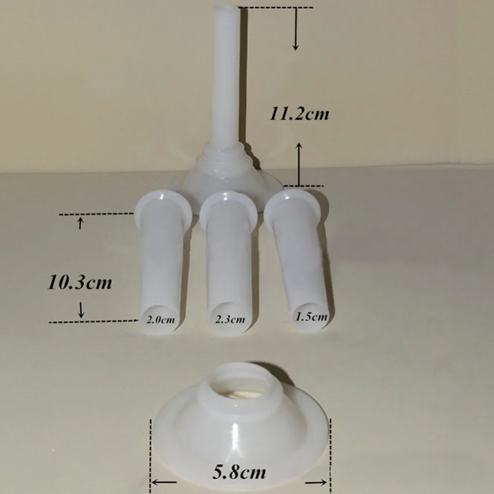 4 шт./компл. колбасы Воронка Мясорубка насадка для алюминиевые штранг-прессования заполняющая Воронка колбаса, курицы, набор ручной работы для колбасных изделий инструмент