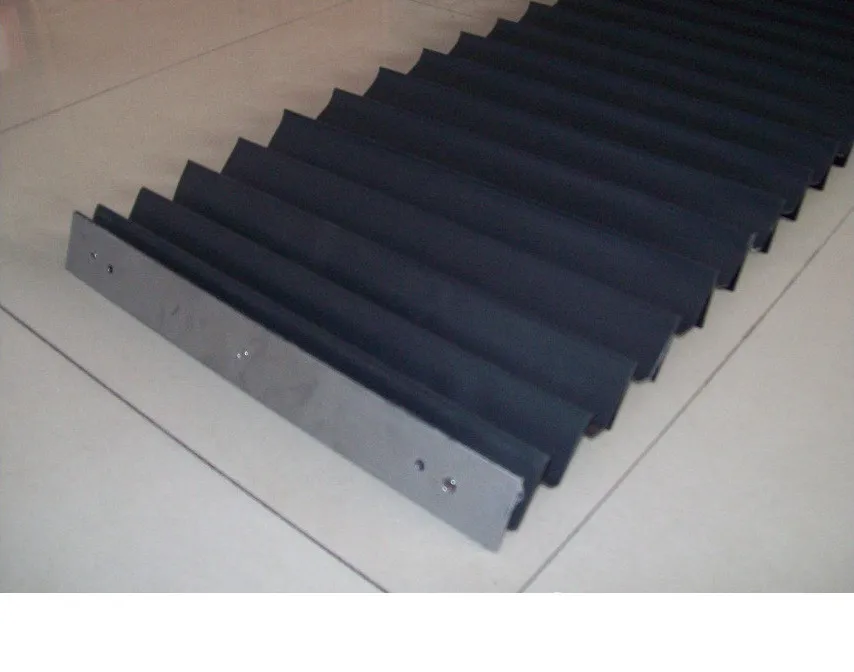 350mm T7 flat cnc machine protective nylon cloth machine bellow covers