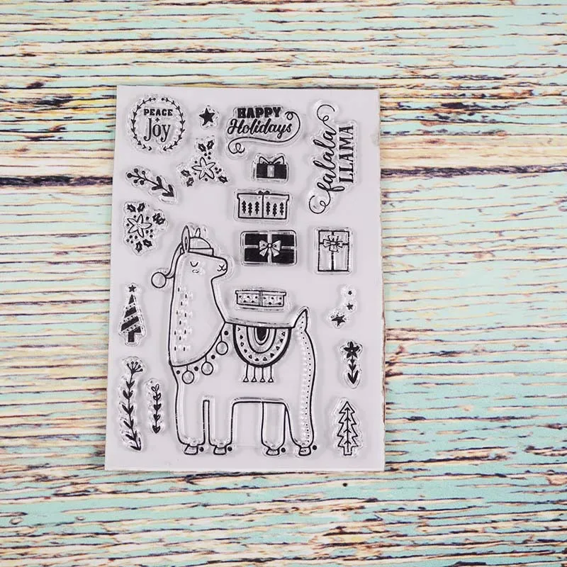 Happy holiday transparent clear stamp for DIY Scrapbooking/Card Making/Kids Christmas Fun Decoration Supplies | Канцтовары для