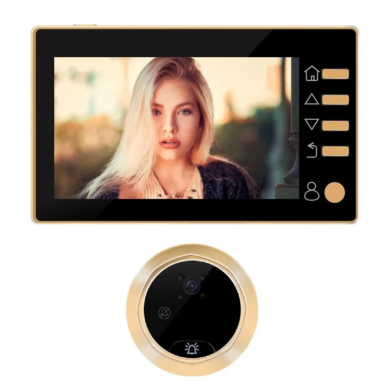 

Doorbell deurbel met camera video peephole door viewer 4.3 inch TFT LCD IR Night Vision 3 Modes Video Recording Photos Taking
