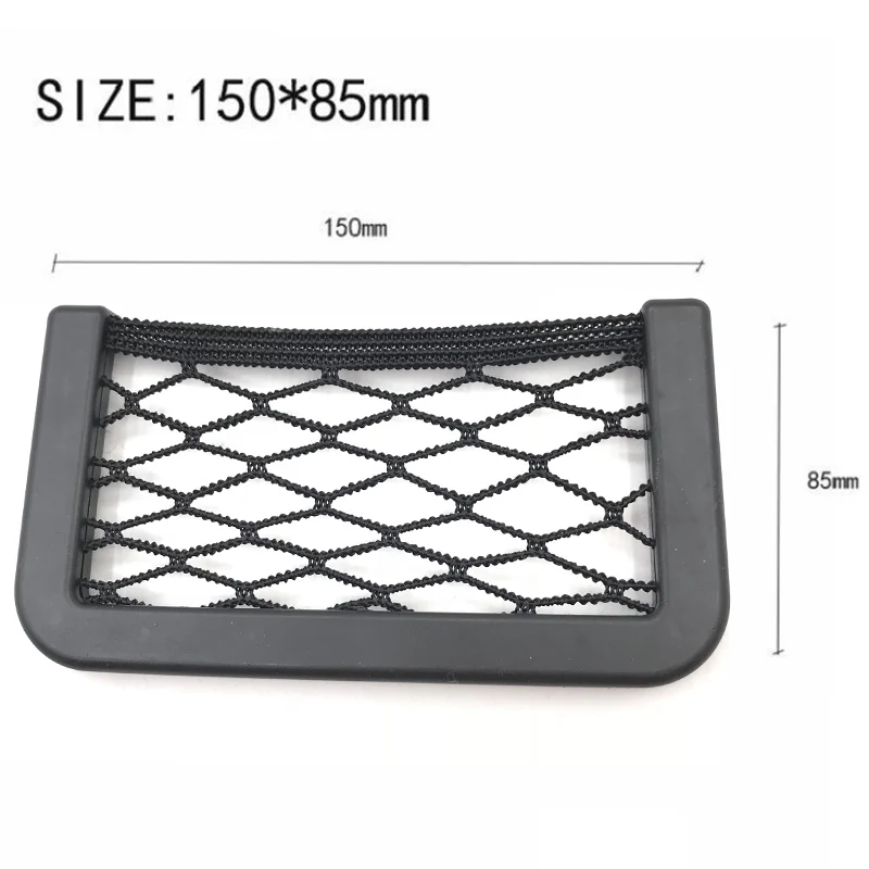 Universal Car Seat Back Storage Mesh Net Bag Strong Magic Tape 15x8cm Luggage Holder Trunk Organizer Styling|Все для уборки| |