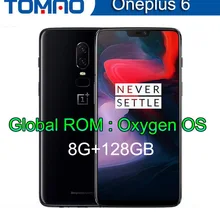 6,2" мобильный телефон Oneplus 6 Snapdragon 845 Android 8,1 64 Гб/128 ГБ/256 ГБ rom Две камеры глобальная прошивка Oneplus6