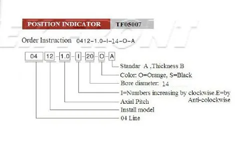 10 шт. 04 индикатор положения линии счетчик 14 мм