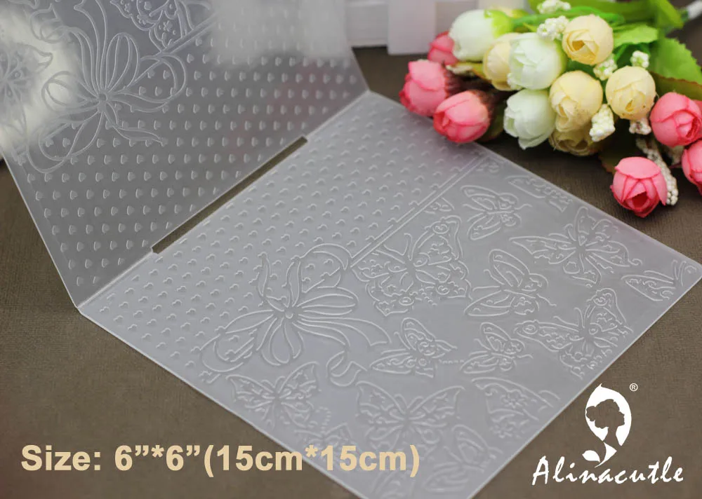 6 &quotx 6&quot пластиковая папка для тиснения Alinacraft Бабочка бант Сделай Сам альбом