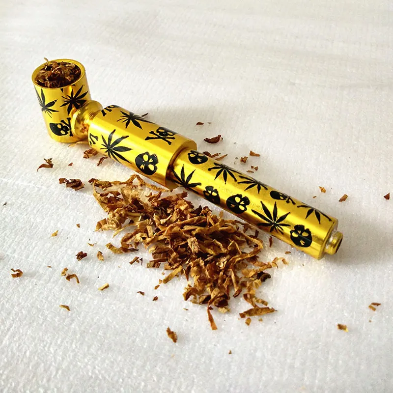 Metal Pipe Weed Tobacco Smoking Pipes Gift lipstick pipe cigarette