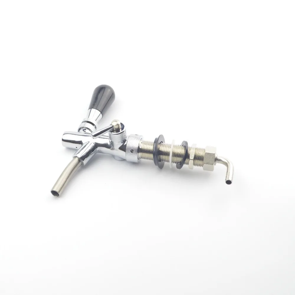 Beer tap, Adjustable Faucet 80mm long Shank European Flow Control beer