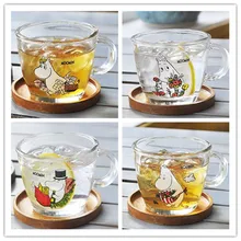 Милый Муми-Тролль Свадебная стеклянная кружка с губами стакан для воды для питья кирилмаз Cam стакан для питья es Kadeh Bardak