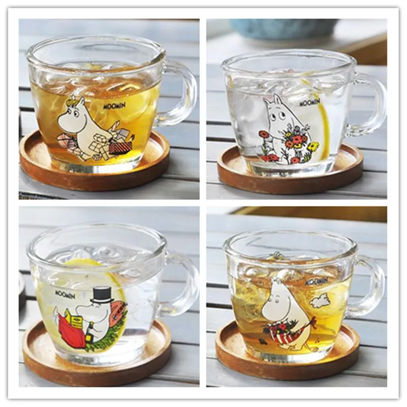 

Cute Moomin Wedding Glass Mug With Lip Water Glass For Drinking Kirilmaz Cam Drinking Glasses Kadeh Bardak