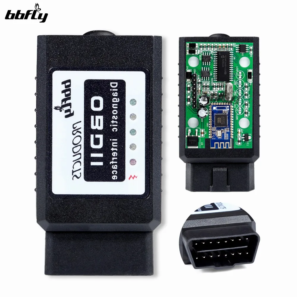 

bbfly-BB77101 ELM327 Bluetooth V1.5 CAN Scan Tool Android OBD2 OBD Reader / Scanner