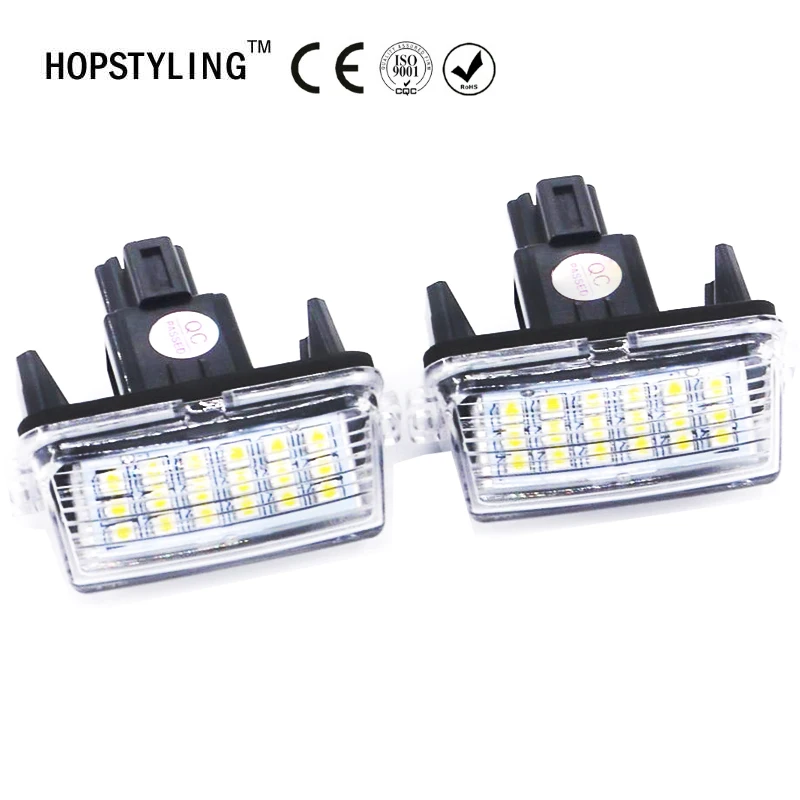 2 шт. без ошибок Camry 18SMD светодиодный свет номерного знака для Toyota Ractis Yaris Corolla Prius Verso S HOPSTYLING