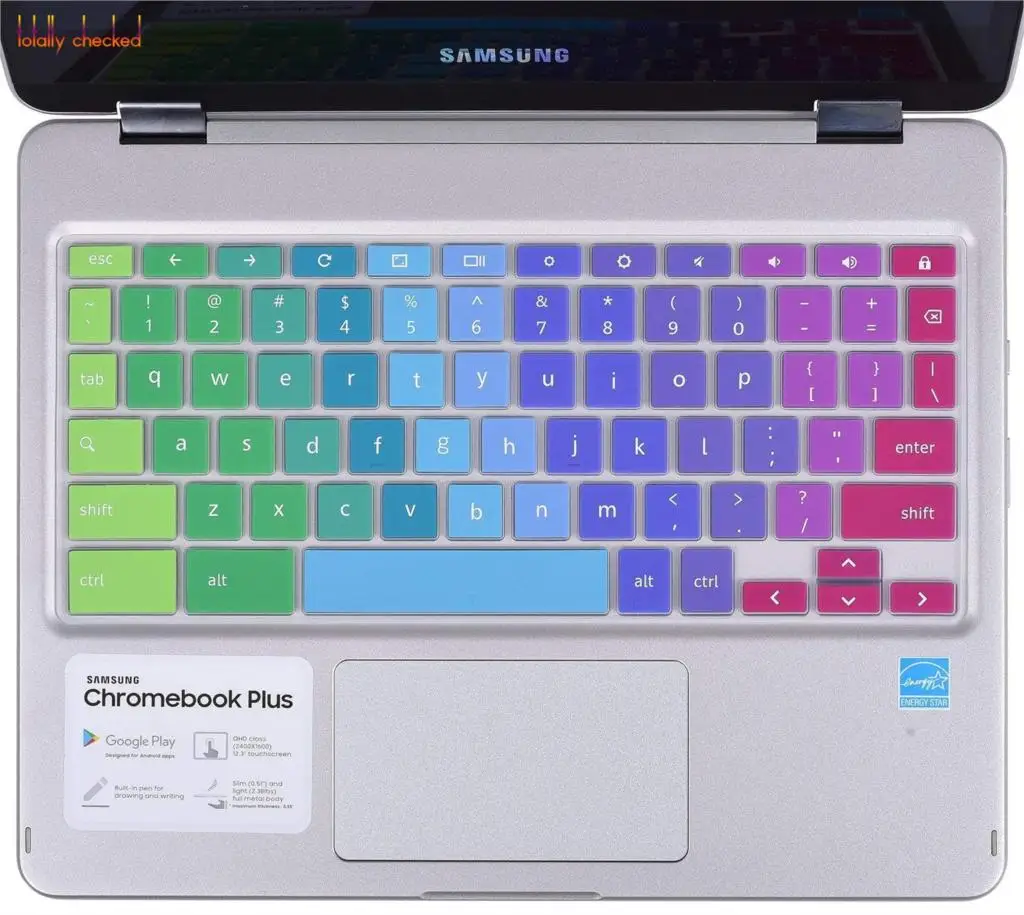 

laptop Keyboard Cover Skin for Samsung Chromebook Plus XE513C24 12.3'' / For Samsung Chrome book Pro 12.3 inch XE513C24