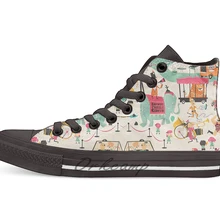 Новинка; Повседневная парусиновая обувь в цирке; обувь на заказ; Прямая