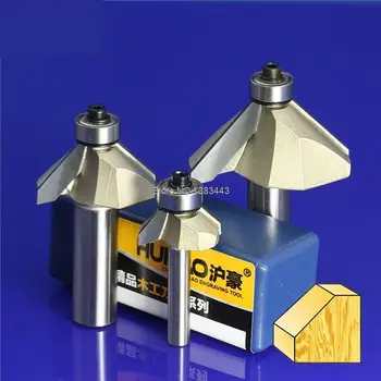 

1/2*12.7mm 45 degree Bevel knife with bearing STAR-M trimming knife woodworking milling cutter router bits 3047