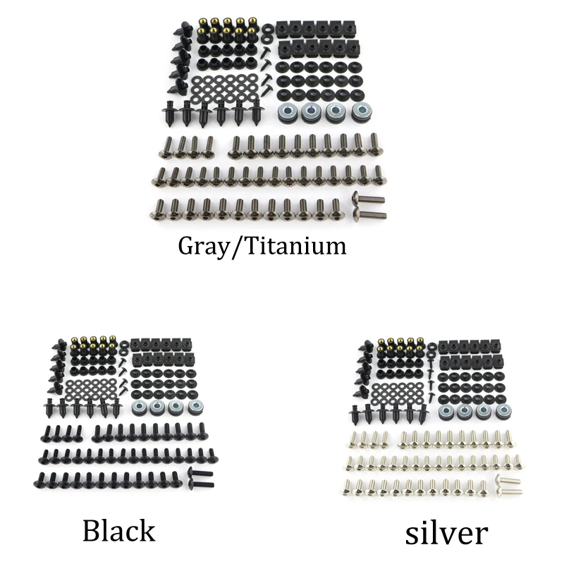 

For Suzuki GSX1300R Hayabusa GSX250R GSX-R125 GSXR250 GSX-R300 SFV650 Gladius Complete Full Fairing Bolts Kit Clips Steel