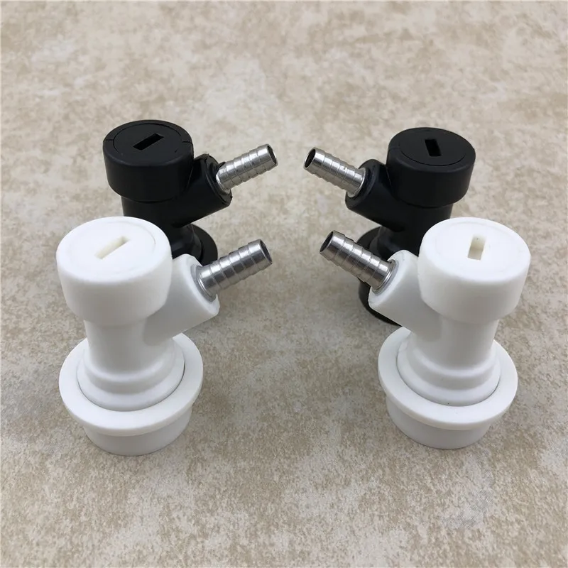 

2Pairs Homebrew Ball Lock Keg Disconnect Liquid and Gas Barbed for Homebrew Beer Keg Tap