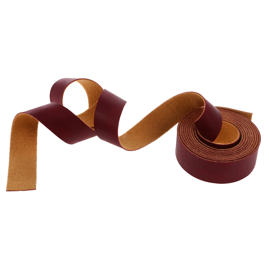 Vintage PU Leather Strap Crafts Leathercraft Accessories For Bag Belt DIY Bag Handles Lacing Decoration 10.9 Yard 2cm width 