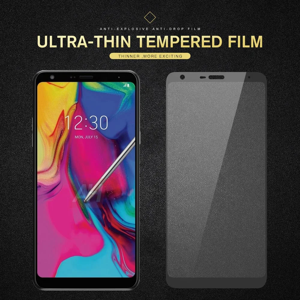 Защитное стекло для экрана LG Stylo 5 K40 Q60 Q50 9H полное покрытие закаленное K12 Prime Max Plus