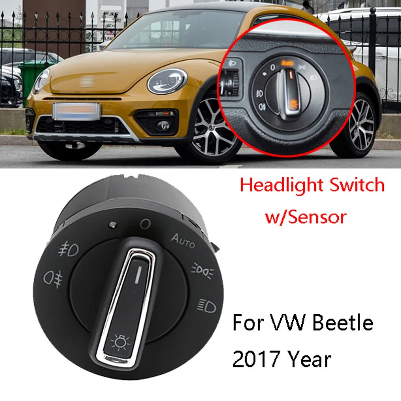 

AUTO Head/Foglights Controller Switch Light Sensor Module For VolksWagen Beetle 2017