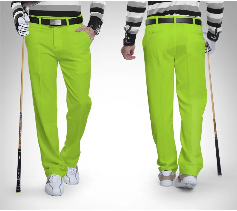 2017 Для Мужчин's брюки для гольфа быстросохнущая Водонепроницаемый спортивные красочные брюки для гольфа летние тонкие брюки открытый