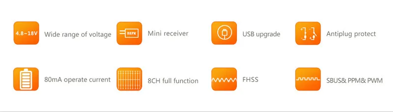 Radiolink T8FB 2.4G 8 Channel RC Transmitter with R8EF or R8FM Receiver GFSK Modulation Mode Remote Controller RC Distance 1000m7 (2)