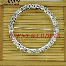 4 см круглая алмазная пряжка для стула пояс повязка на стул галстук-бабочка украшение свадебного мероприятия