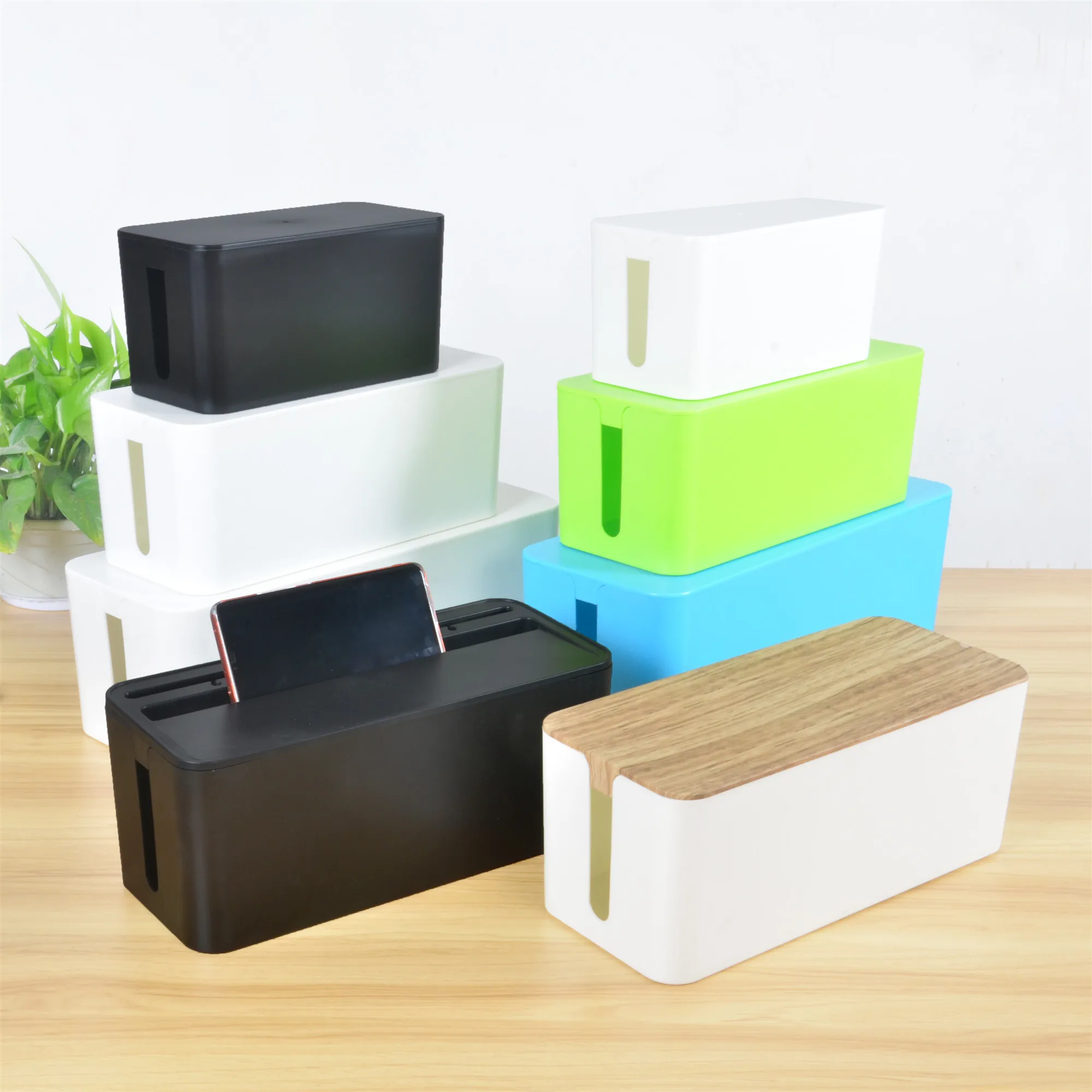 Plastic Wire Storage Box Power Line Storage organizer Cable collect Cases Junction Box Power Strip Cord Storage Boxes