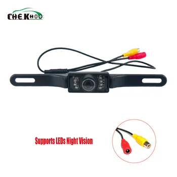 

1pcs Long License Plate Frame Car Camera HD Reversing Image Reverse Parktronic Backup Camera Car Display Hidden Installation