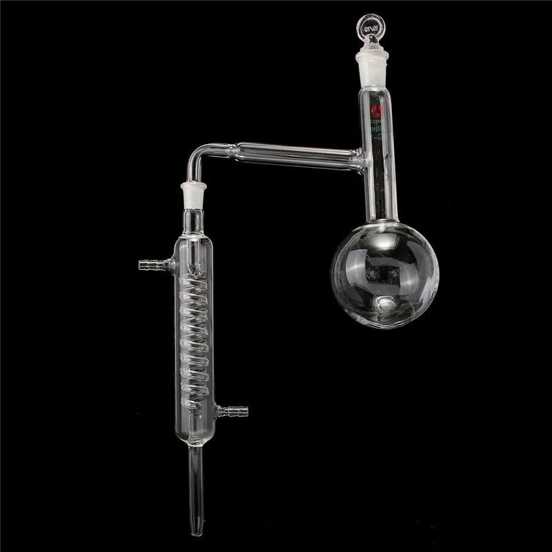 Jogo dos Produtos Vidreiros do Laboratório do Instrumento da Destilação da Química do Laboratório de Kicute 250ml com Junção Kicute de 14 - 23 4 Cheap Frasco