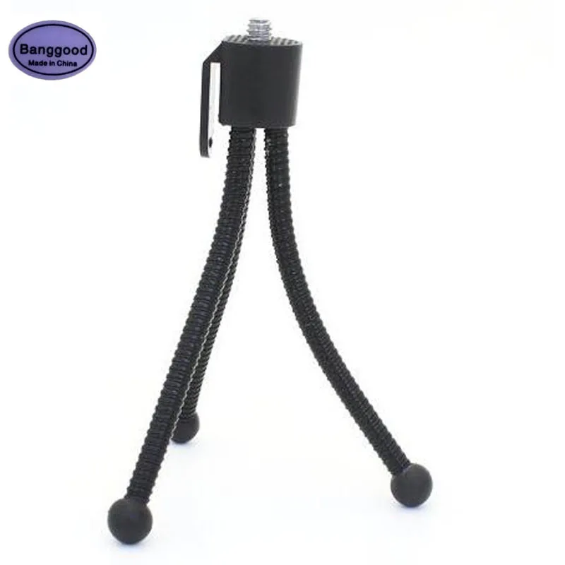

Mini Flexible Table Desk Tripod 1/4 inch Screw Stand Universal for Led Torch Flashlight Telescope Gopro Sports Digital Camera