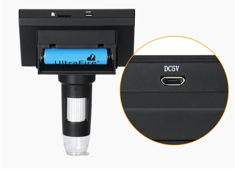 USB Handheld Electronic 1000X Microscope with 4.5 Inch HD LED Screen Display & 8 LED Lights Battery Built-in for Precise Measure_20