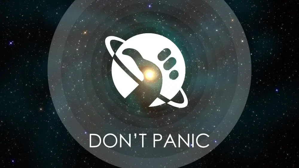 Living room home wall decoration fabric poster Hitchhiker's Guide to the Galaxy | Дом и сад