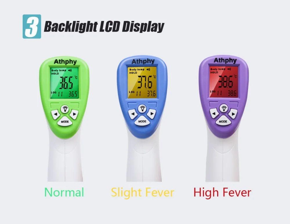 Athphy термометр детский Инфракрасный цифровой lcd лоб ухо бесконтактный тела измерения температуры Мульти режим термометр