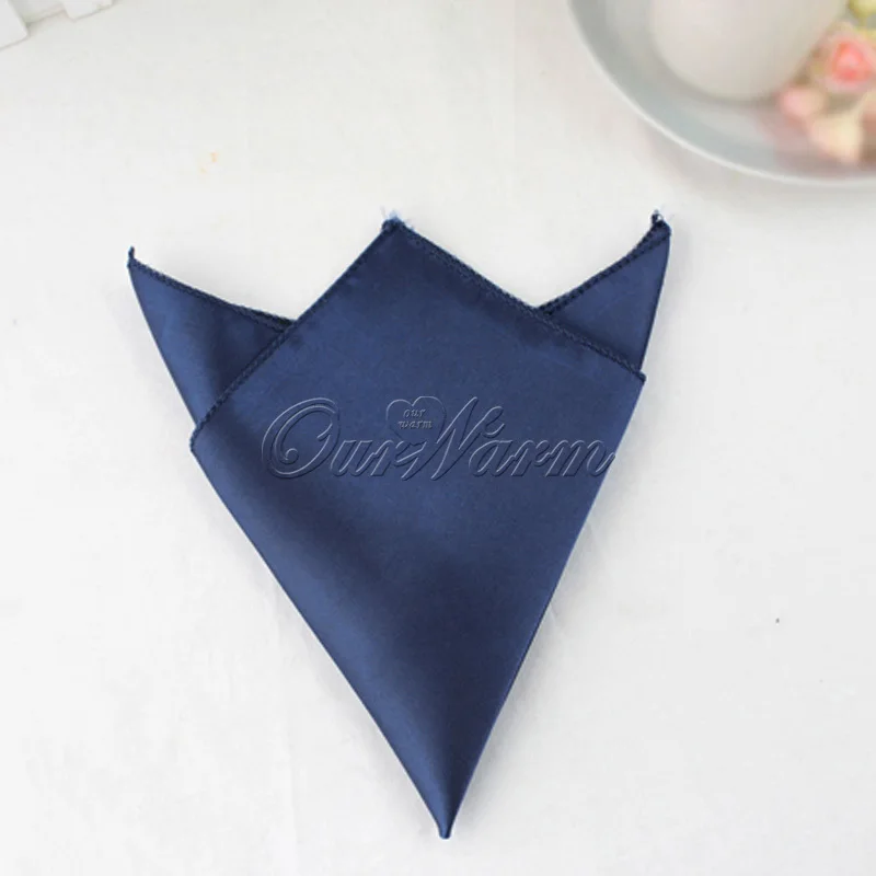 100Pcs Wedding Table Napkins 12" Square Pocket Handkerchief Satin Table Dinner Napkins for Wedding Decoration Accessories