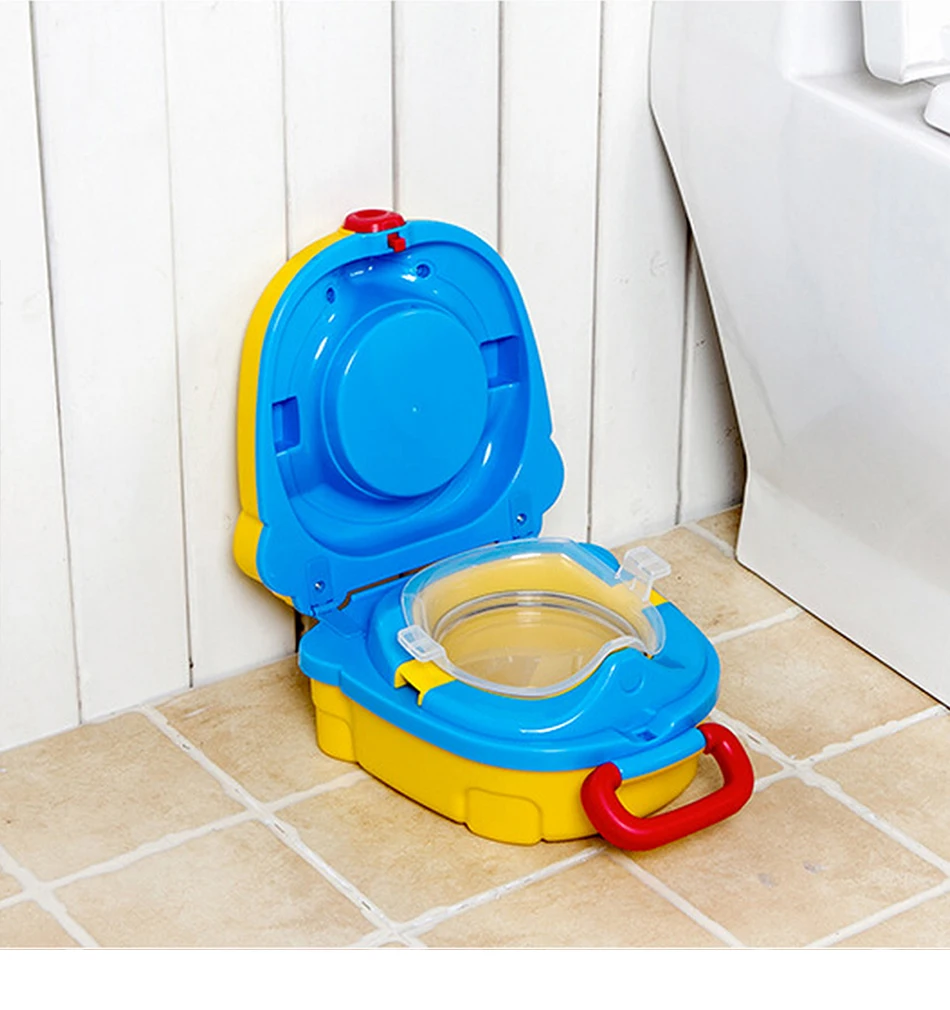 Baby Pot Cute Potty Toilet Seat Travel Baby Toilet Portable Car Squatty Kids Potty Training Seat Girls Boys Seats Children's Pot