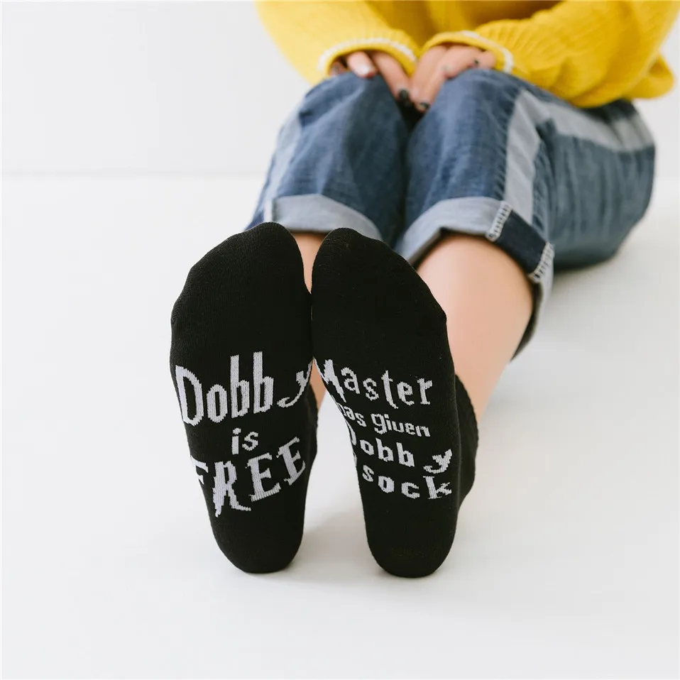 

Funny Letter Girl Patterned Women Ankle Cotton Socks Women Short Meias Hip Hop Casual Creative Socks Spring Art Funny Sox