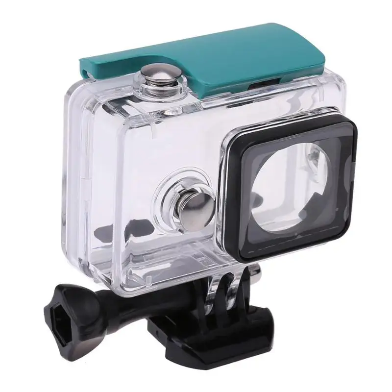 Горячая 45 м подводный водонепроницаемый чехол для Xiaomi Yi 1 Спортивная камера водонепроницаемая защитная коробка для Xiaomi yi 1 Экшн-камера - Цвет: Зеленый цвет