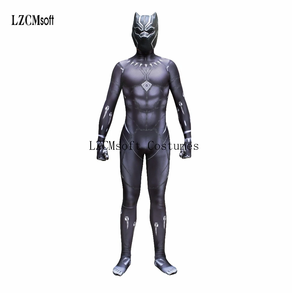 Captain America 3 Civil War Black Panther King T Challa Jumpsuit Cosplay Costumes With Mask Battle Suit Tights Costume For Men Movie Tv Costumes Aliexpress