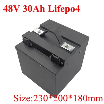 

48V 30Ah Waterproof Lifepo4 Lithium Battery Pack with BMS for Scooter Bike Tricycle Solar Backup Power Supply +5A Charger