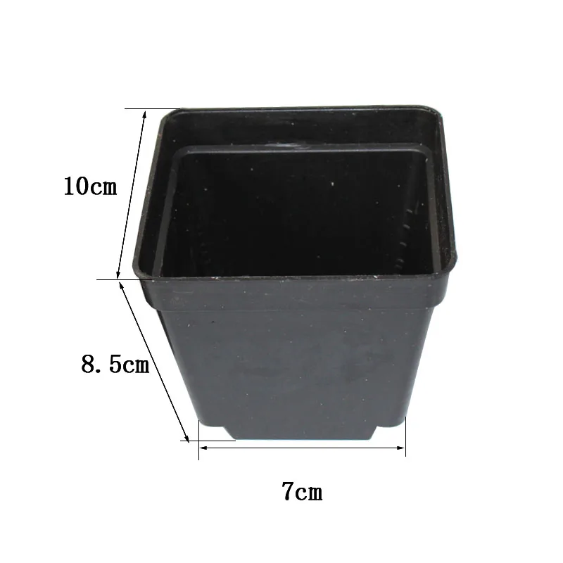 100 шт. маленький пластиковый горшок для цветов и растений, горшок для растений, мешочек для рассады, держатель, мешок для поднятия, блок питания, горшки, Садовые принадлежности