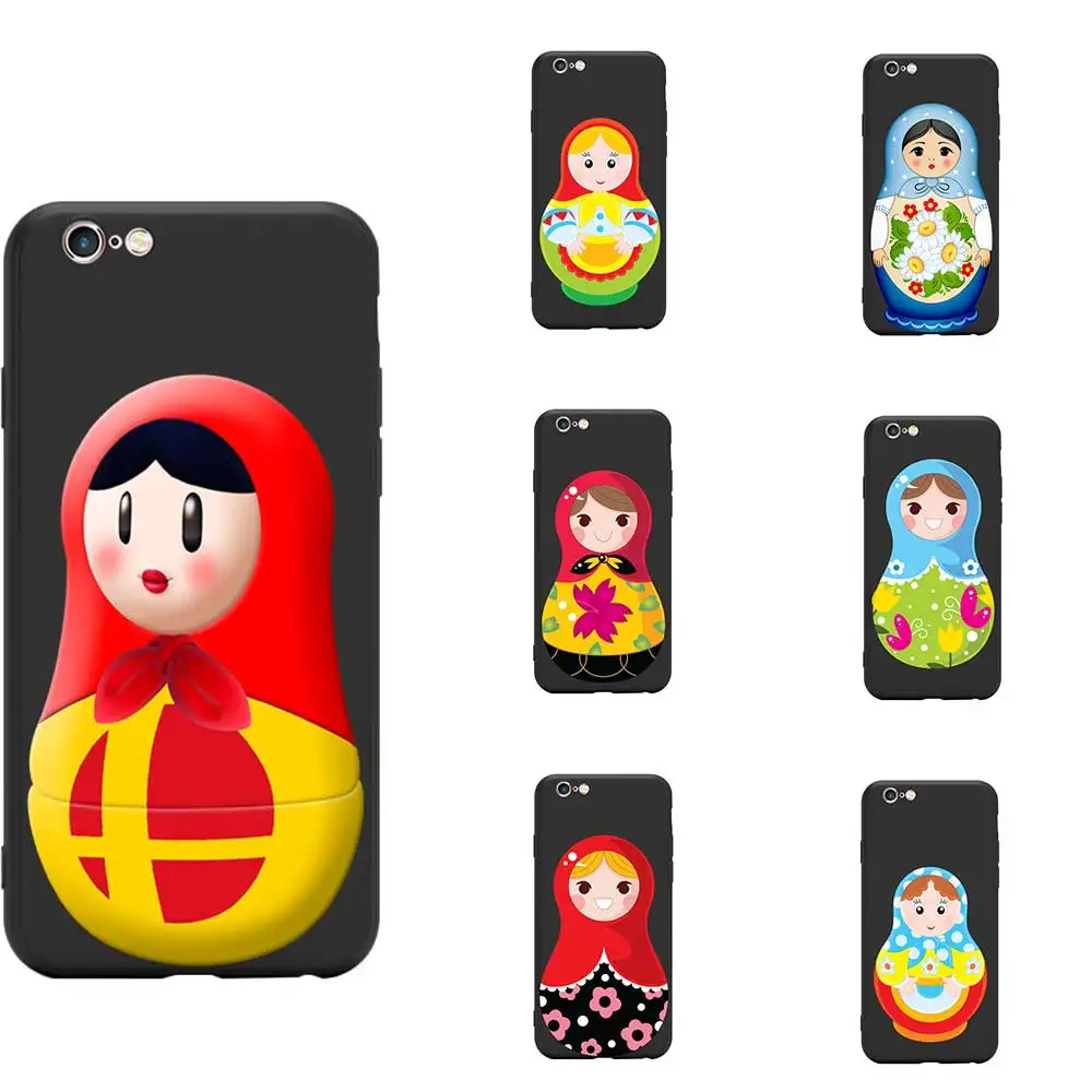Чехлы из тпу для iPhone 6 7 8 S XR X Plus 11 Pro Max Collection 2 с матрешкой русской куклой-гнездиком |