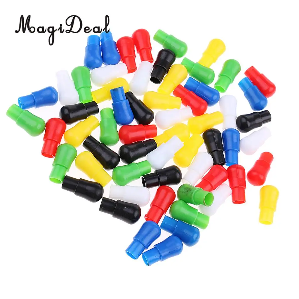 60 Pieces Multi-Color Replacement Traditional Wooden Chinese Checkers Pegs for Party Board Game Children Adult Play Toys