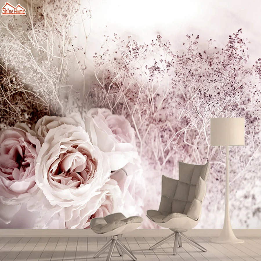 

Rose Tree 3d Photo Nature Mural Wallpaper Wallpapers for Living Room Bedroom Wall Paper Papers Home Decor Shop Walls Murals Roll