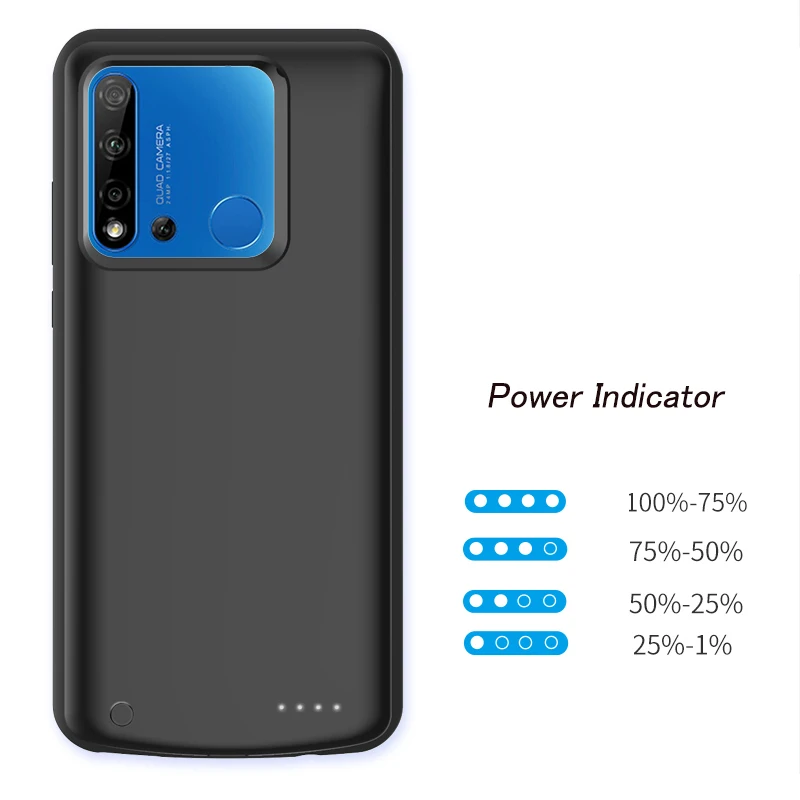 Высокое качество 6500 мАч банк питания чехол для huawei nova 5i резервного заряда батареи для huawei nova 5i Крышка батарейного отсека
