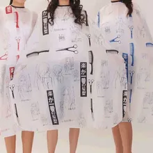 3 шт. эскиз печать случайный цвет водонепроницаемый Парикмахерская Ткань, Парикмахерская накидка, Парикмахерская стилист Резка волос