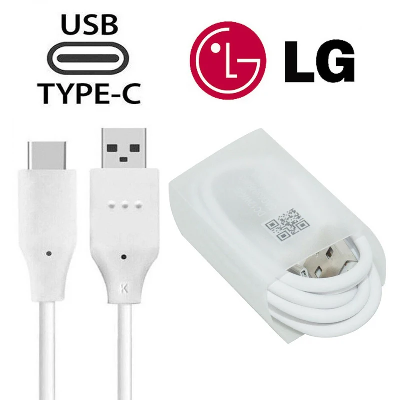 Оригинальное зарядное устройство LG G5 с европейской вилкой+ usb-кабель type C для LG Nexus G5 V30 V20 G6 F800 F700 H860N H990N MCS-H05WD