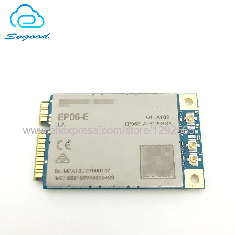 

EP06 EP06-E Mini Pcie B1/B3/B5/B7/B8/B20/B28/B32/B38/B40/B41 4G FDD-LTE/TDD-LTD CAT6 Module 100% New&Original
