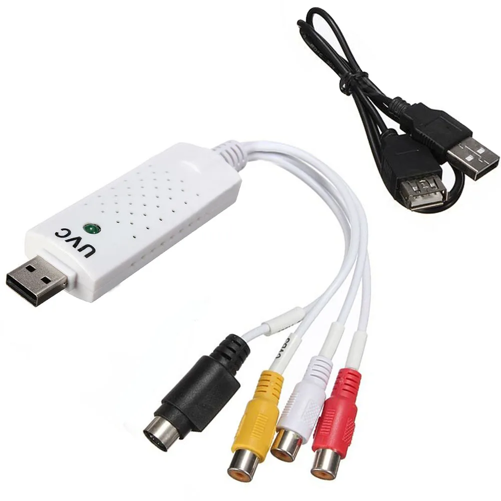 

Video Capture Adapter TV DVD VHS Captura de v deo Card Audio AV for Computer TV Camera USB 2.0 Easiercap DC60 UTV007