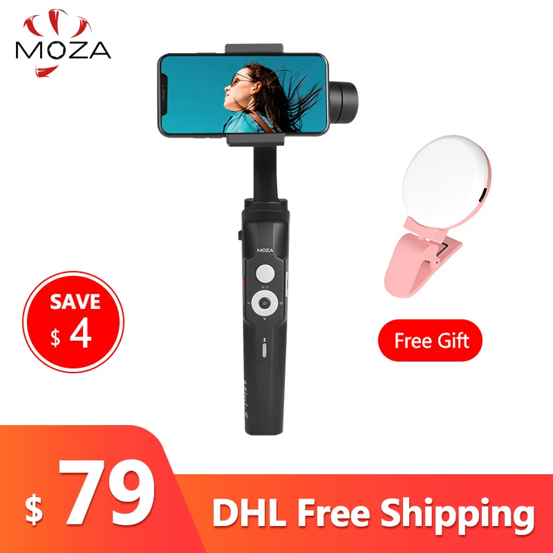 

Instock MOZA MINI-S 3-Axis Foldable Pocket-Sized Handheld Gimbal Stabilizer MINI S for iPhone X samsung s8 GoPro 7 5 6 mini mi